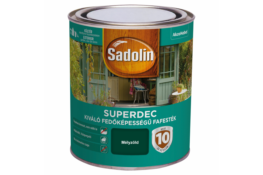Sadolin SUPERDEC fafesték 0,75 l mélyzöld