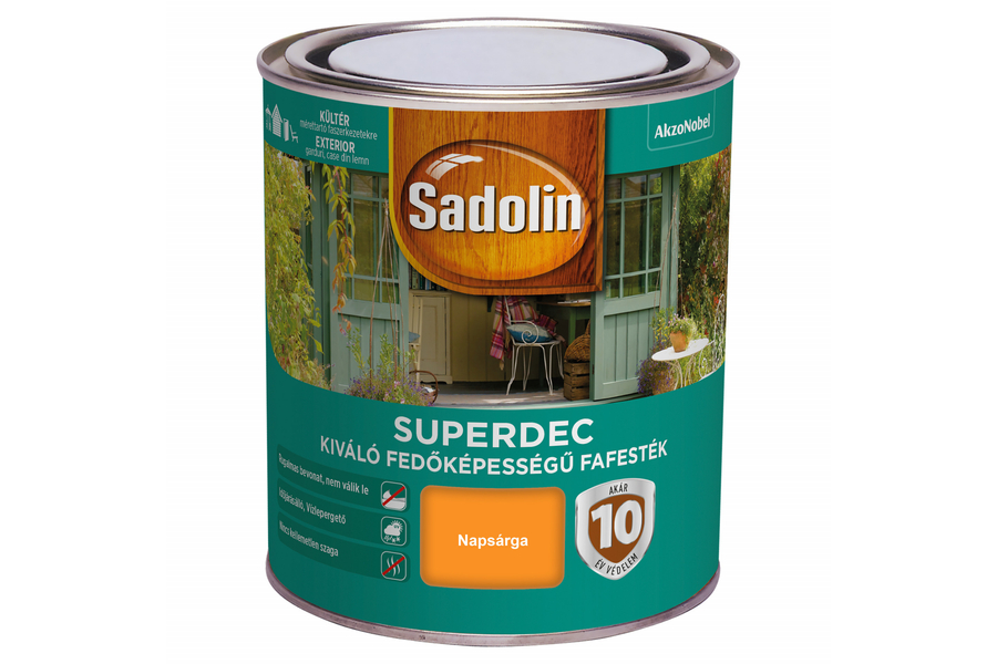 Sadolin SUPERDEC fafesték 0,75 l napsárga