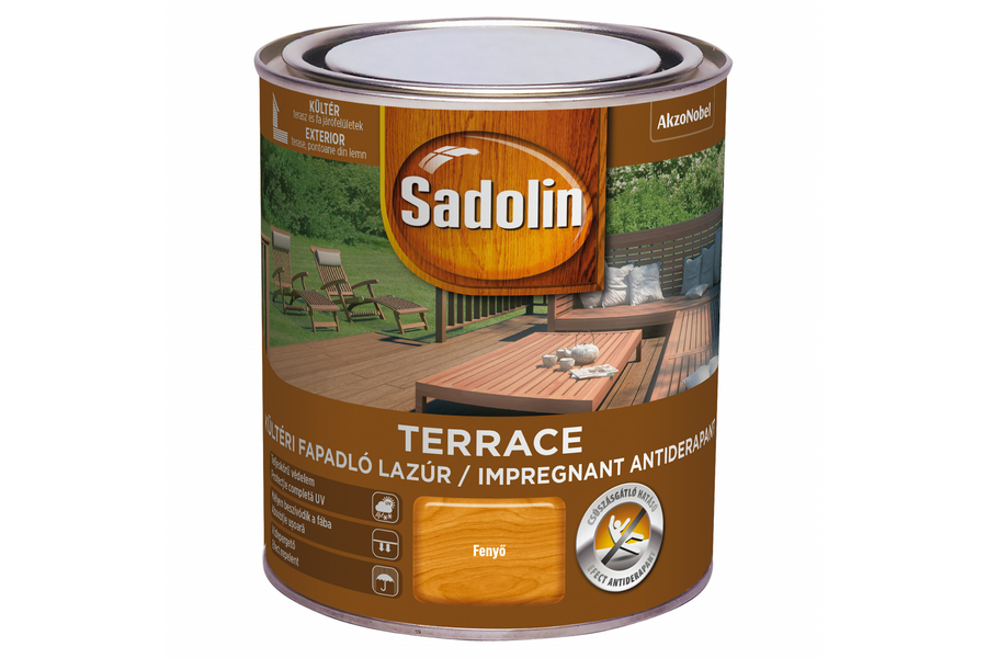 Sadolin TERRACE fapadló lazúr 0,75 l kültéri fenyő