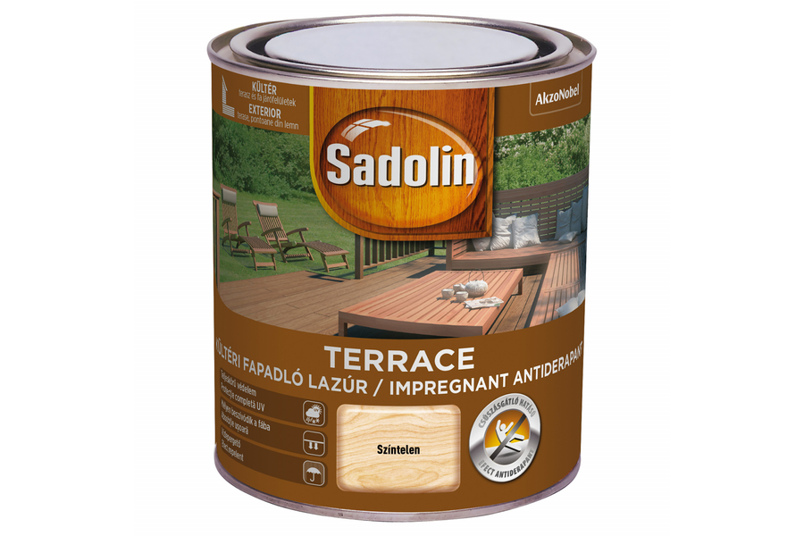 Sadolin TERRACE fapadló lazúr 0,75 l kültéri színtelen