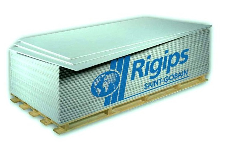 Rigips gipszkarton RBI (impregnált/zöld) 12,5 mm (1200 x 2000 2,4 m2/tábla)