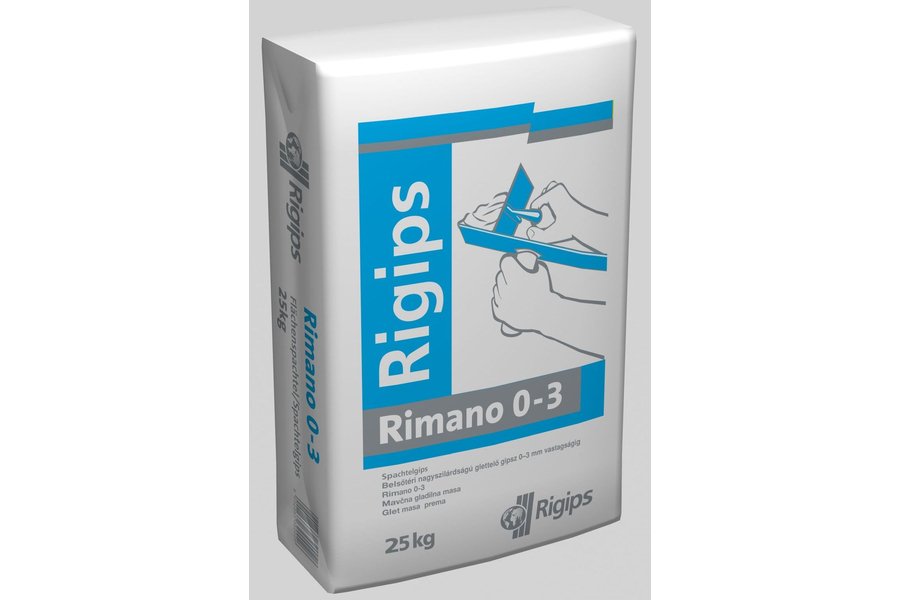 Rigips RIMANO 0-3 mm 25 kg glettelőgipsz beltéri