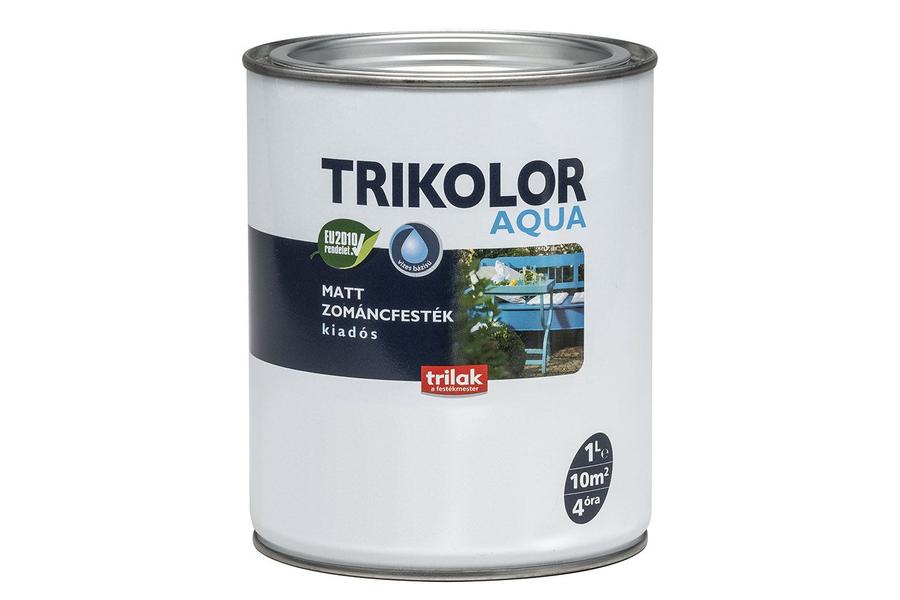 TRIKOLOR AQUA akrilfesték 1 l matt fekete
