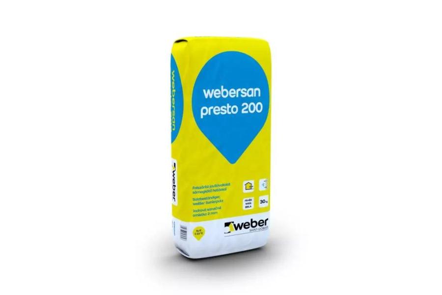 Weber webersan presto 200 falszárító javítóvakolat 30 kg