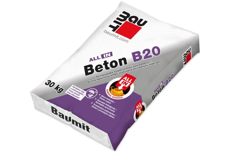 BAUMIT All in Beton B20 30 kg szálerősített szárazbeton