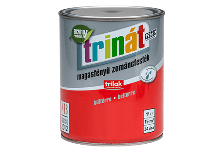 TRINÁT magasfényű zománcfesték 1 l 100 fehér